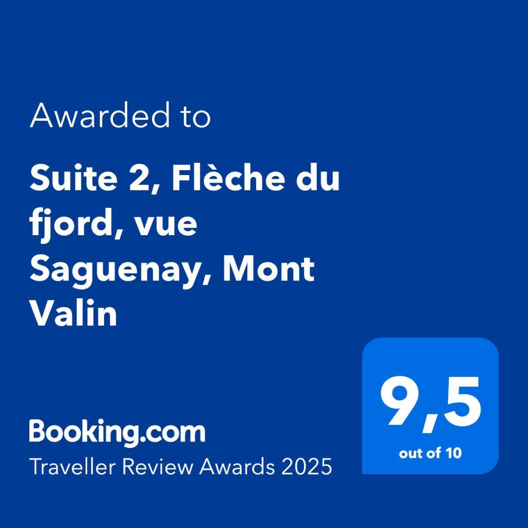 Suite 2 Fleche Du Fjord Vue Saguenay Mont Valin Saint-Fulgence 외부 사진